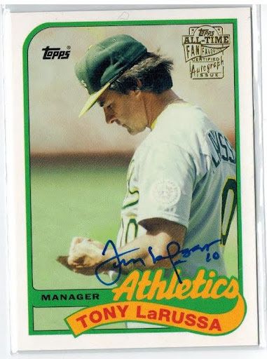 2005 Topps All Time Fan Favorites Auto Tony LaRussa Auto