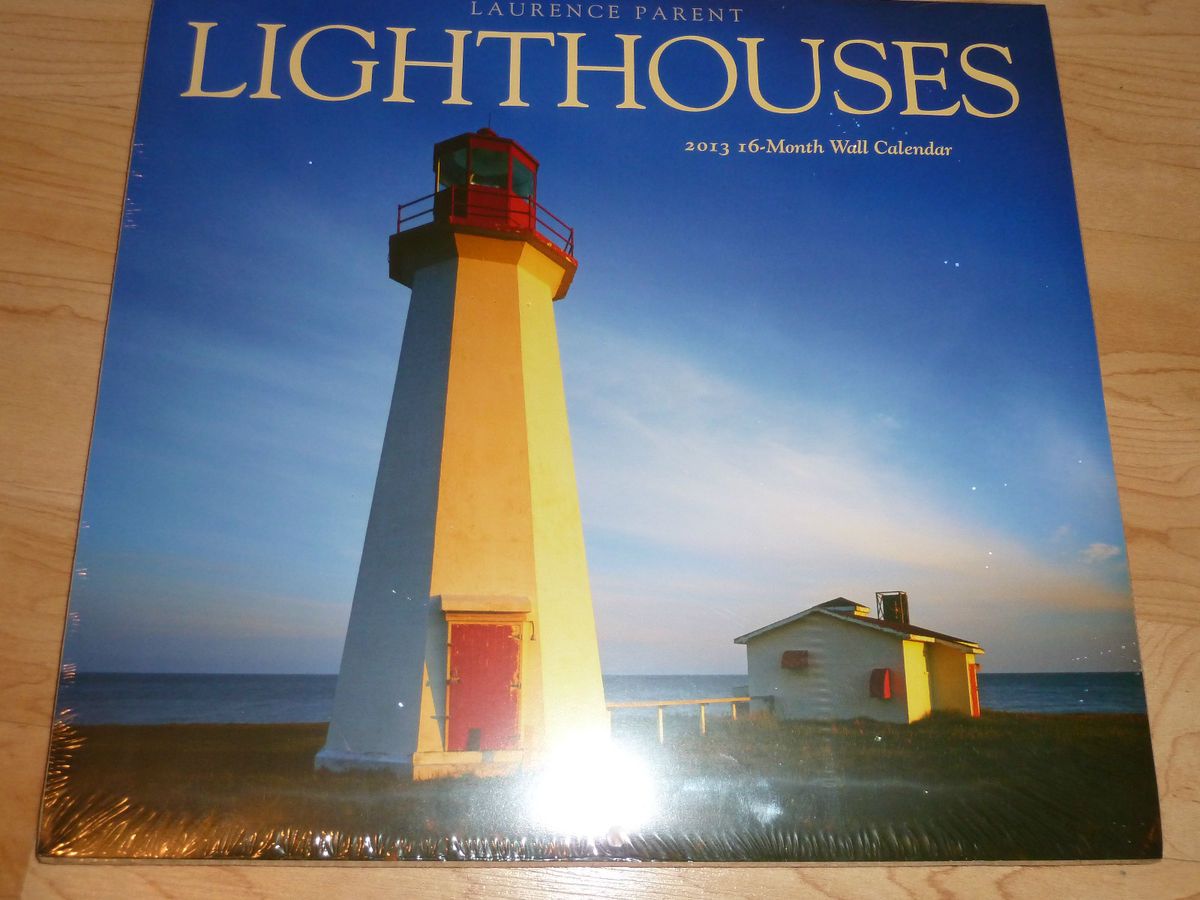 Lighthouses Wall Calendar 16 Month Laurence Parent Maine Rhode Island