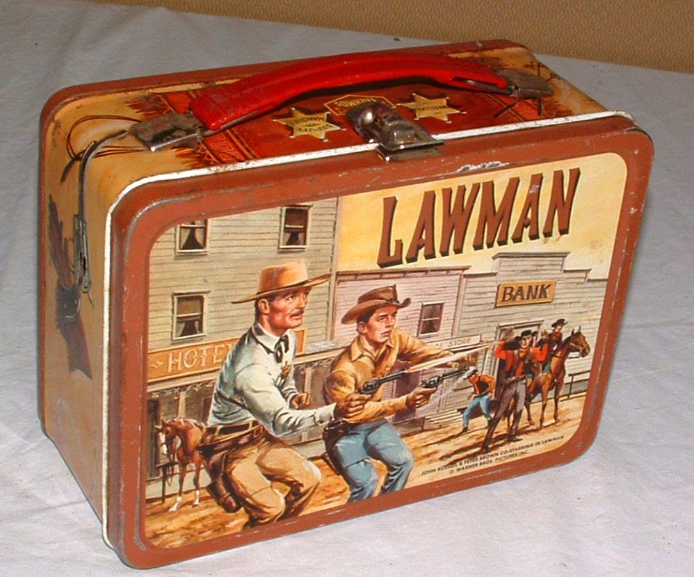 1950s Lawman TV Show Lunchbox