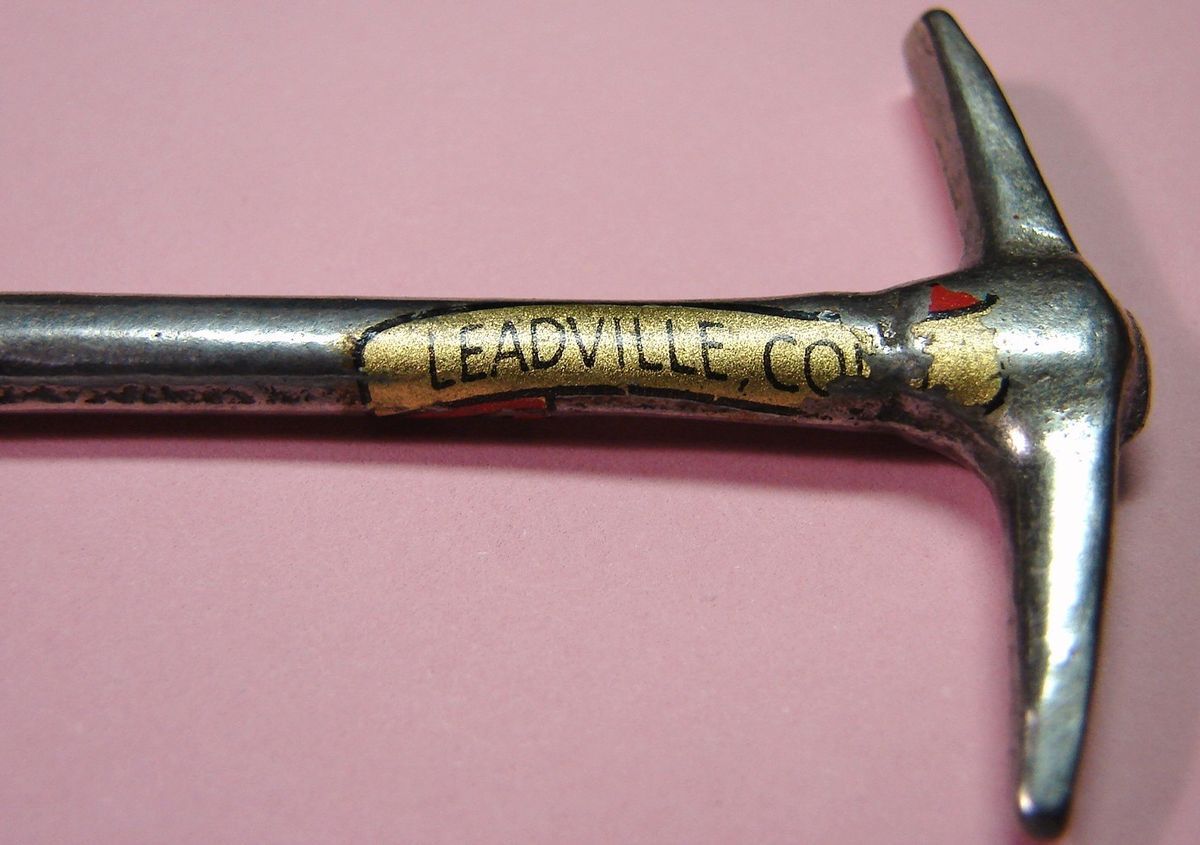 Leadville Colorado Minature Souvenir Mining Pick from Estate