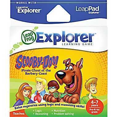 LEAP FROG EXPLORER & LEAP PAD GAME~SCOOBY DOO PIRATE GHOST OF THE