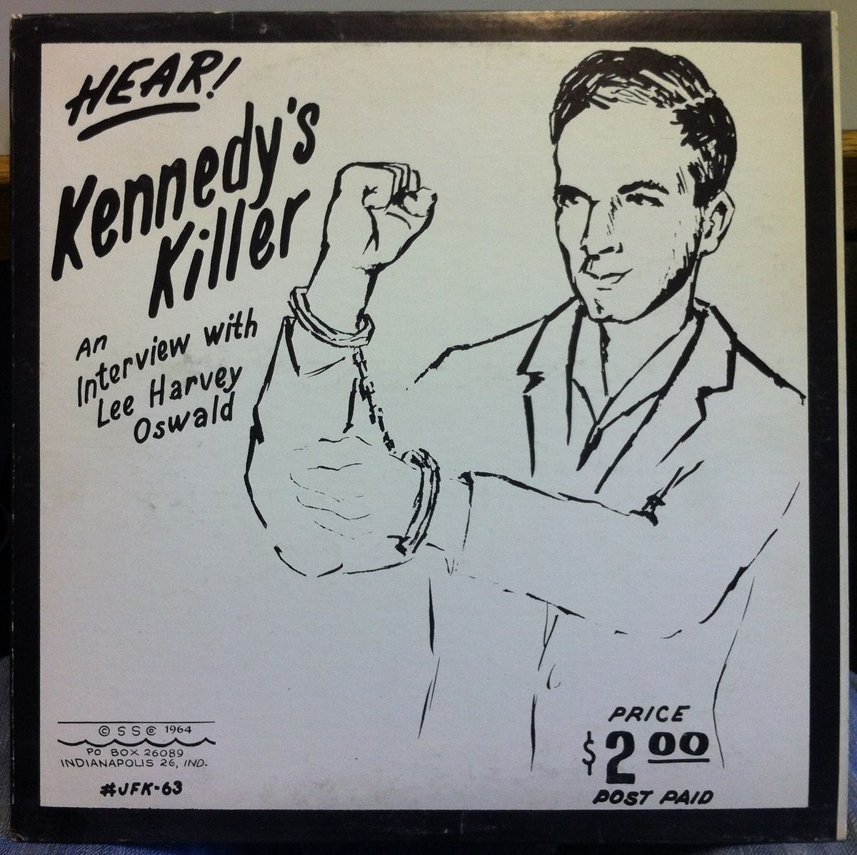 Lee Harvey Oswald Hear Kennedys Killer JFK LP VG 1964 Private w Lots