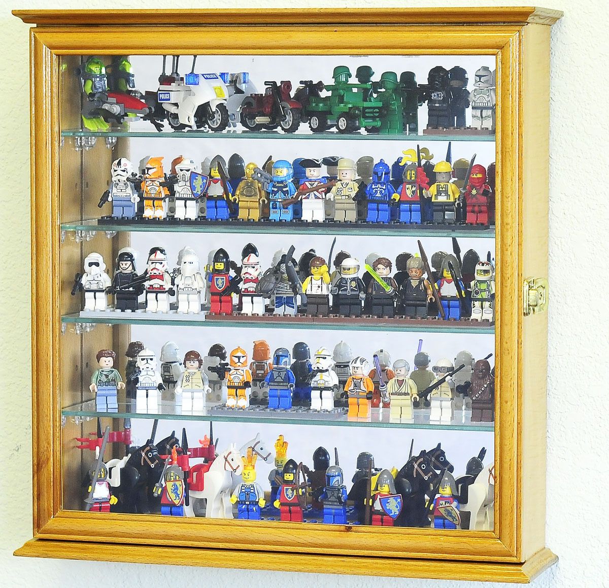 Lego Men Action Figures Disney Minatures Display Case Cabinet Wall