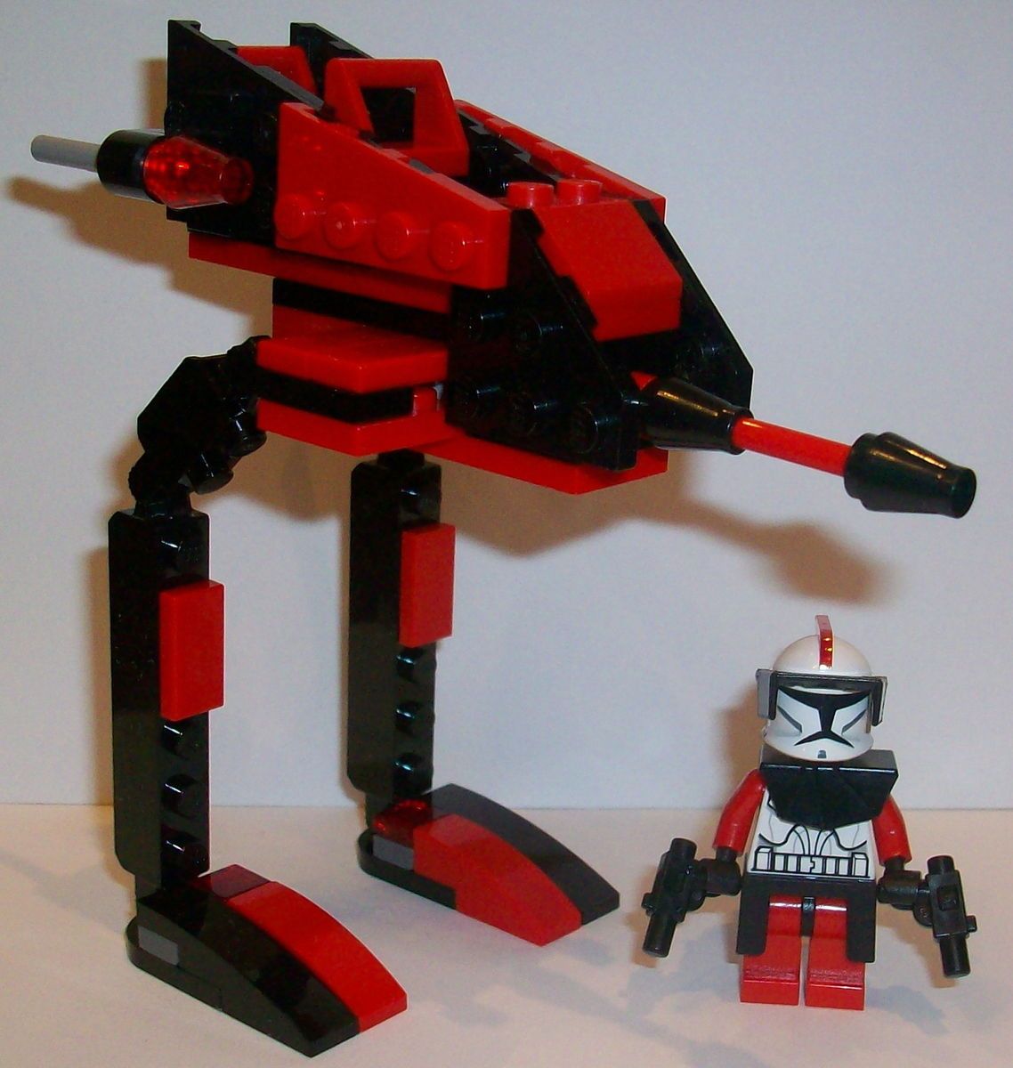 LEGO STAR WARS CLONE WARS CUSTOM COMMANDER THIRE AT RT STEALTH WALKER