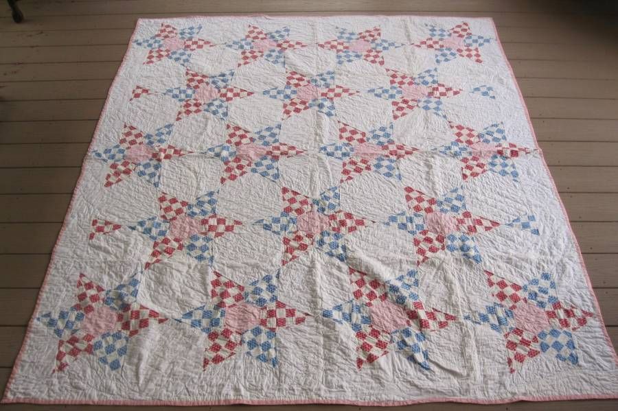 Lemoyne Star Vintage Quilt