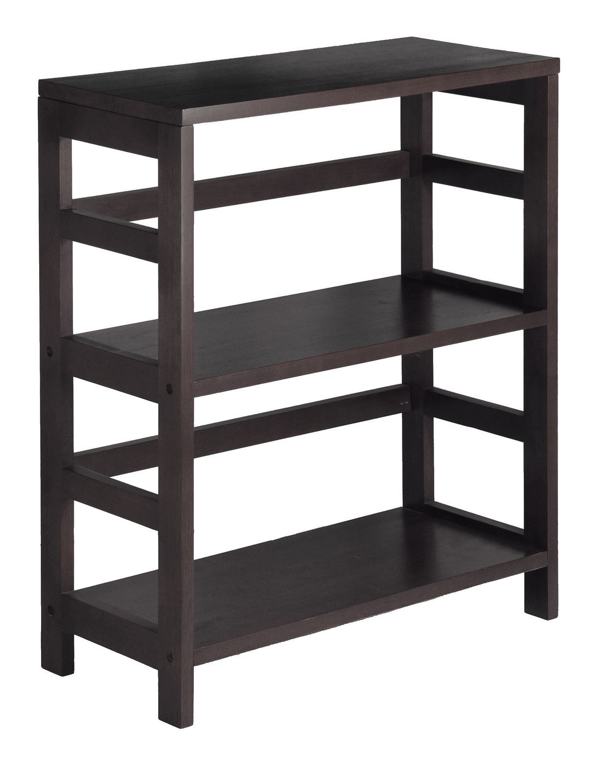 Dark Brown Leo Storage Book Shelf, 2 Tier, New by Winsome Wood 29.25