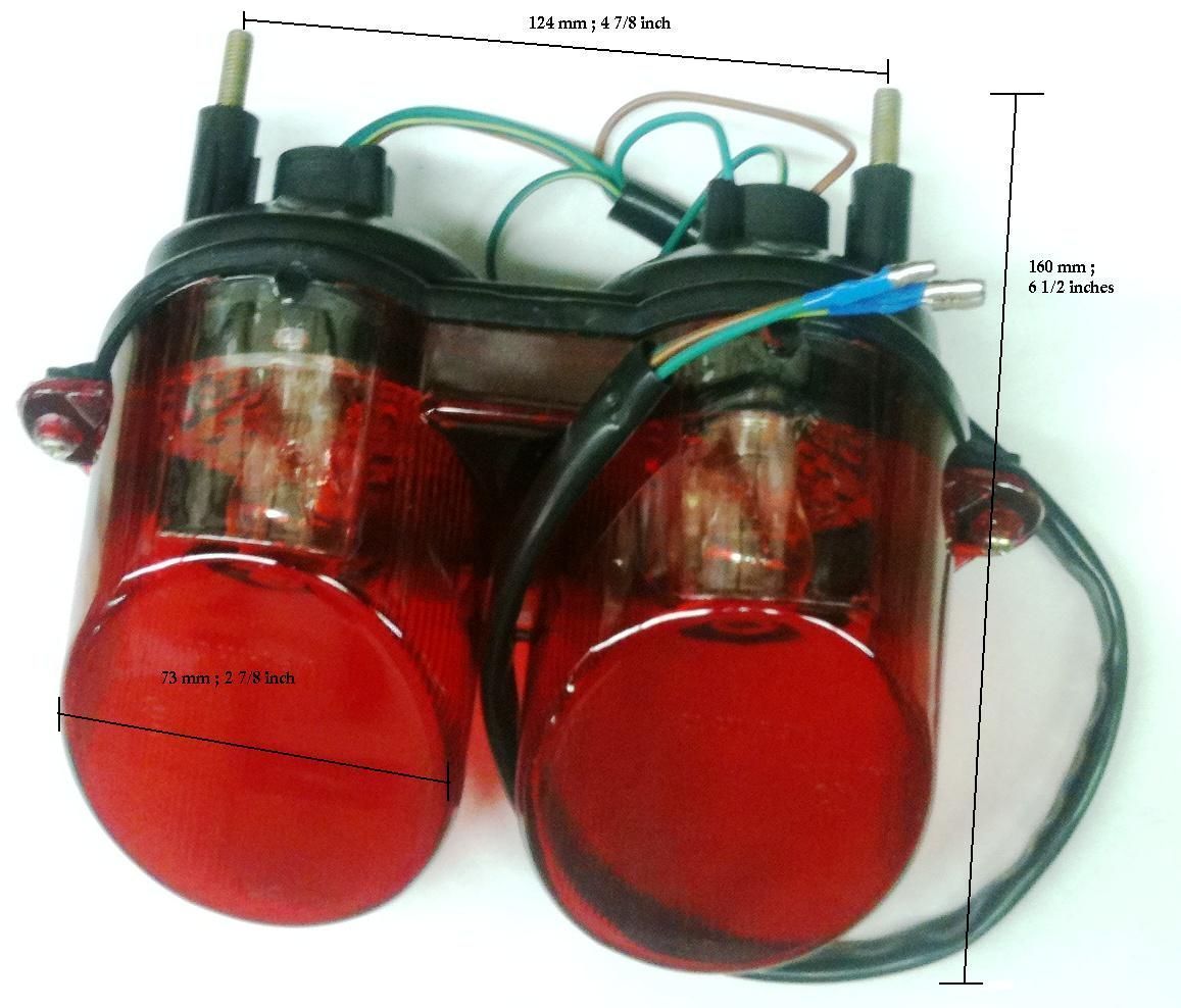 Tail Light Lifan LF250 B 250 and Chinese Custom Bikes 250cc Motorcycle