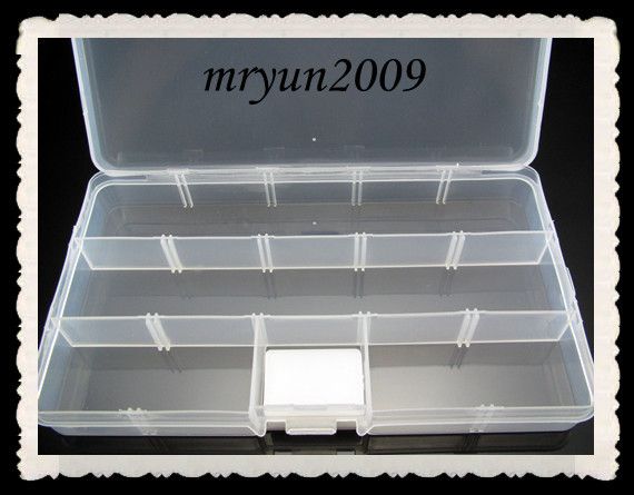 DIY 15pcs 1set Transparent Storage Case Box Clear Beads Display