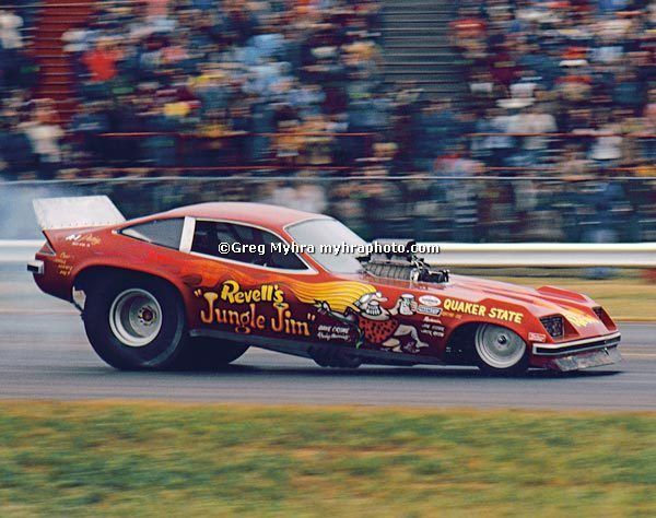 Jungle Jim Lieberman Red Monza Funny Car Photo Fremont