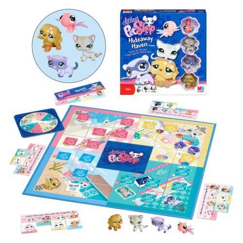 Littlest Pet Shop Hideaway Haven Board Game Figures New