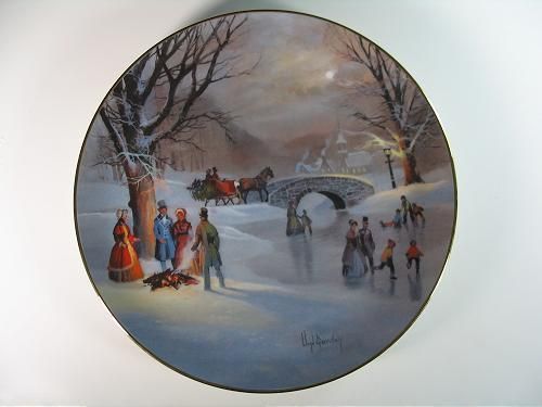 Holiday Skaters by Lloyd Garrison 8 5 w s George 1987 Free US