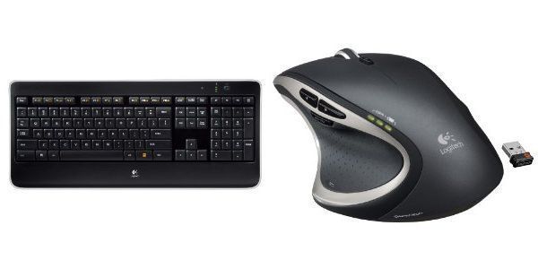 K800 Wireless Illuminated keyboard. With Logitech Performance MX Mouse