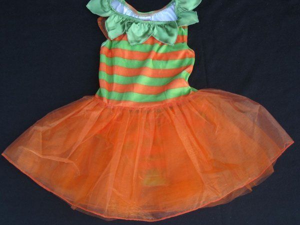 Gymboree Pumpkin Fairy Dress Up Costume Size 2T 3T Orange Green
