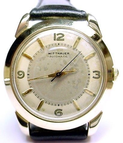 ORIGINAL VINTAGE 1950 WITTNAUER LONGINES AUTOMATIC TUTONE DIAL WATCH