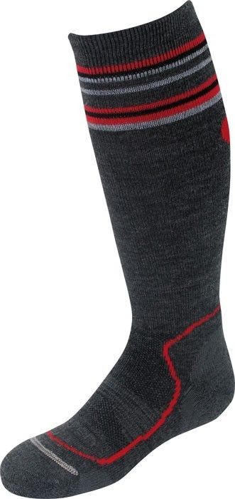 LORPEN Kids Merino Wool Blend Ski Snowboard Socks Sz s M L Charcoal