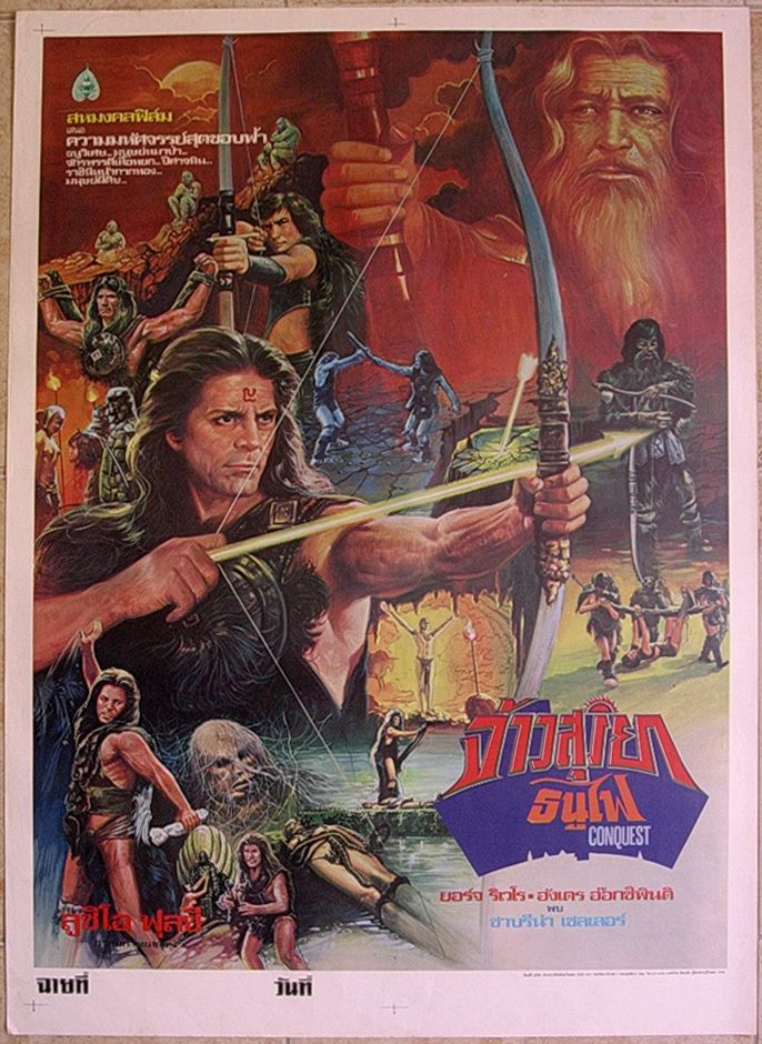 Conquest Thai Movie Poster 1983 Lucio Fulci