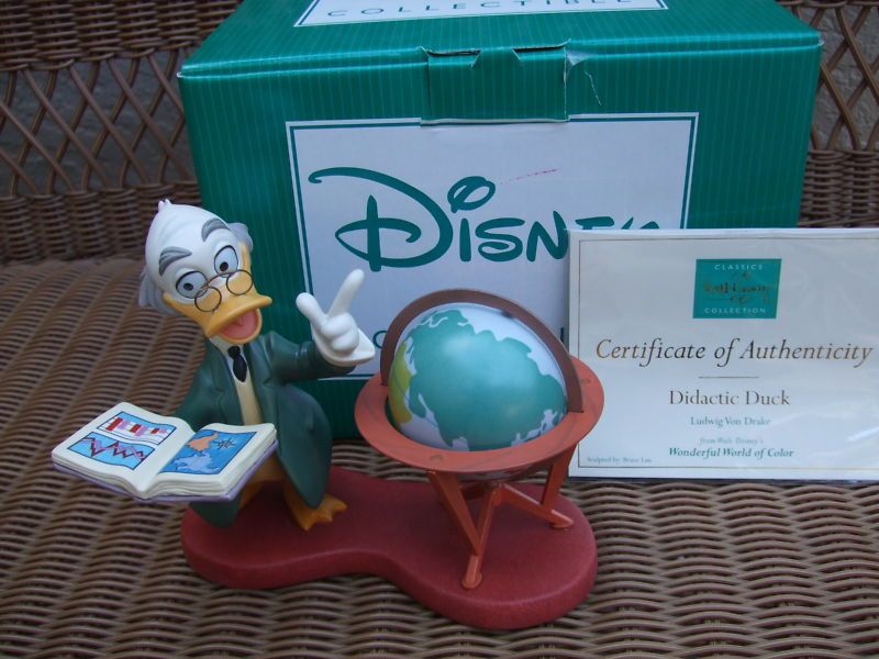 WDCC Didactic Duck Ludwig Von Drake NRFB MIB