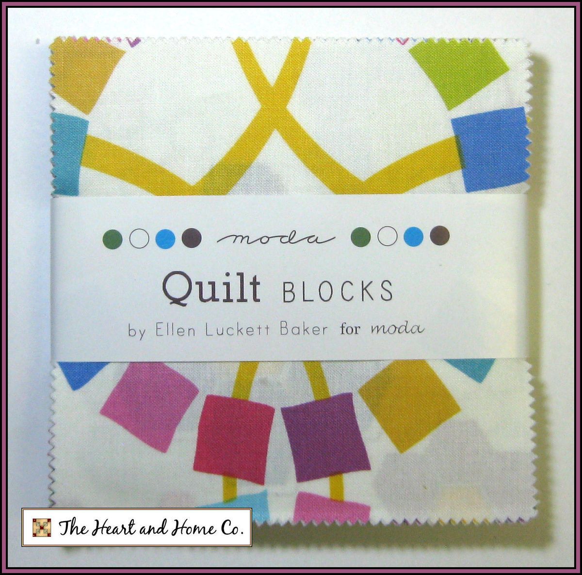 Blocks Moda Charm Pack 5 Squares Ellen Luckett Baker Brights