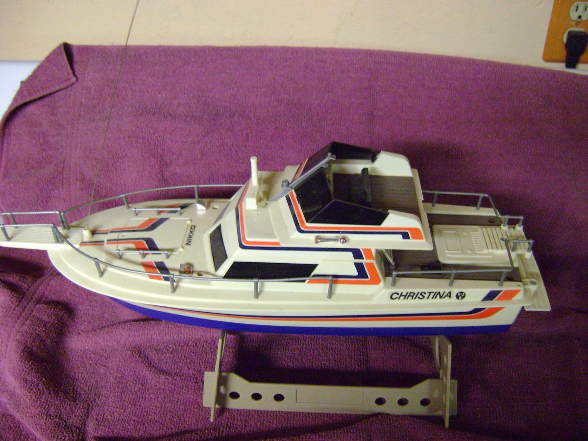 Vintage 1983 Nikko Christina RC Boat Excellent Condition