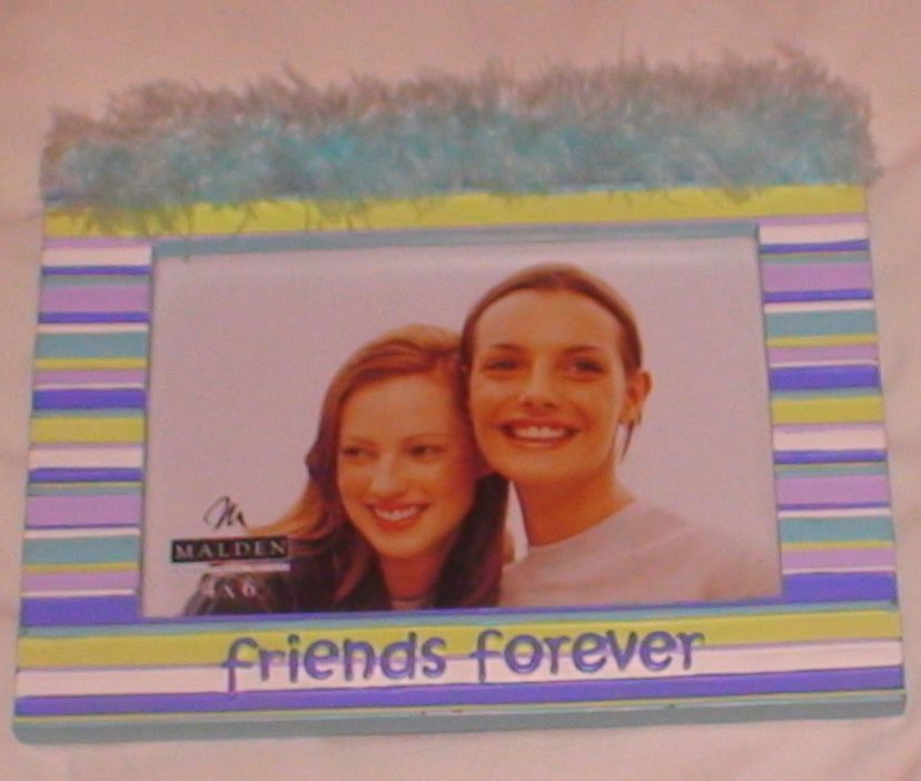 Friends Forever Photo Picture Frame Malden Hand Painted