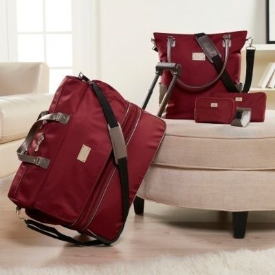 joy mangano wheeled duffle