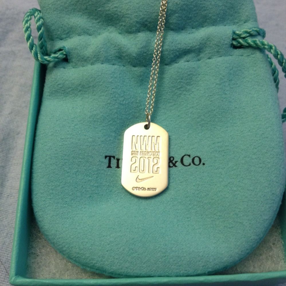 Nike Womens Marathon Finisher Necklace Tiffany Co