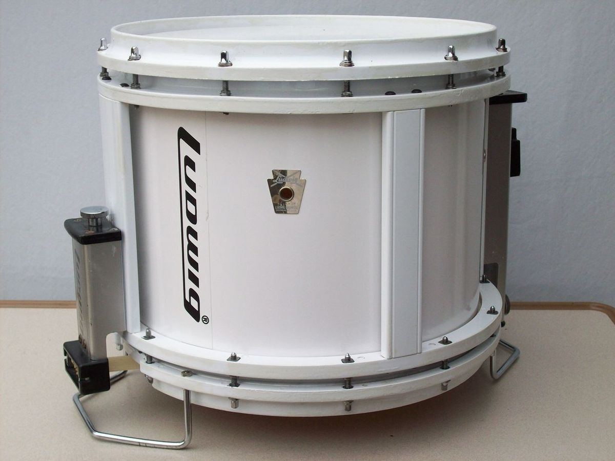 LFF024D FREE FLOATING MARCHING SNARE DRUM 12x14 w/ KEVLAR HEAD  NICE