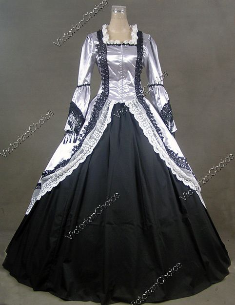 Marie Antoinette Victorian Dress Ball Gown Prom Wedding 164 L