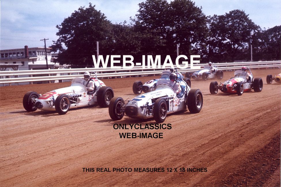 1968 Mario Andretti Al Unser Indiana State Fair Photo Auto Racing Indy