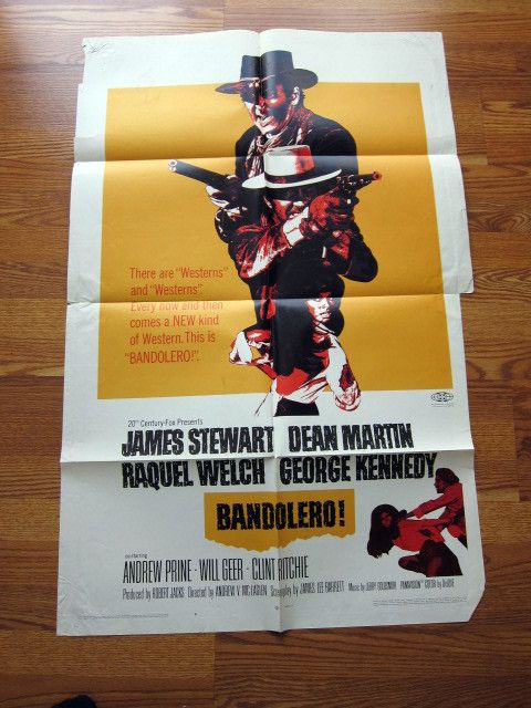 Bandolero 68 Raquel Welch Dean Martin James Stewart Western Movie