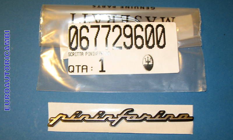 Maserati Quattroporte Granturismo Pininfarina Emblem