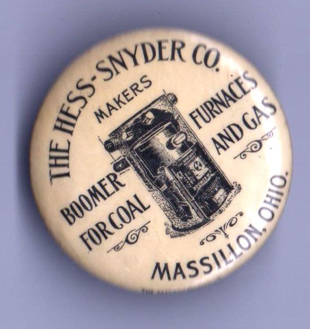 Furnace Coal Gas Hess Snyder Co Massillon Ohio Pocket Mirror