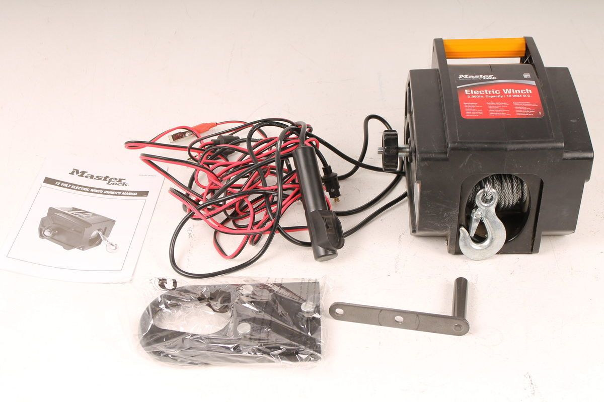 Master Lock 2953AT 12 Volt DC Portable Winch