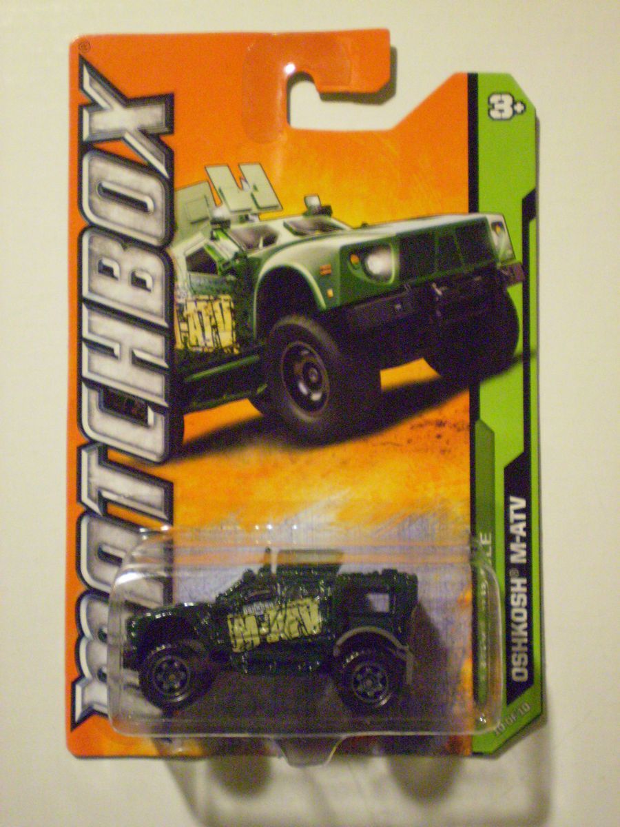 Matchbox 2012 MBX Jungle OshKosh M ATV Dark Green