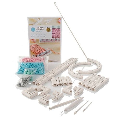 Martha Stewart Crafts Knit and Weave Loom Knitting Kit Set