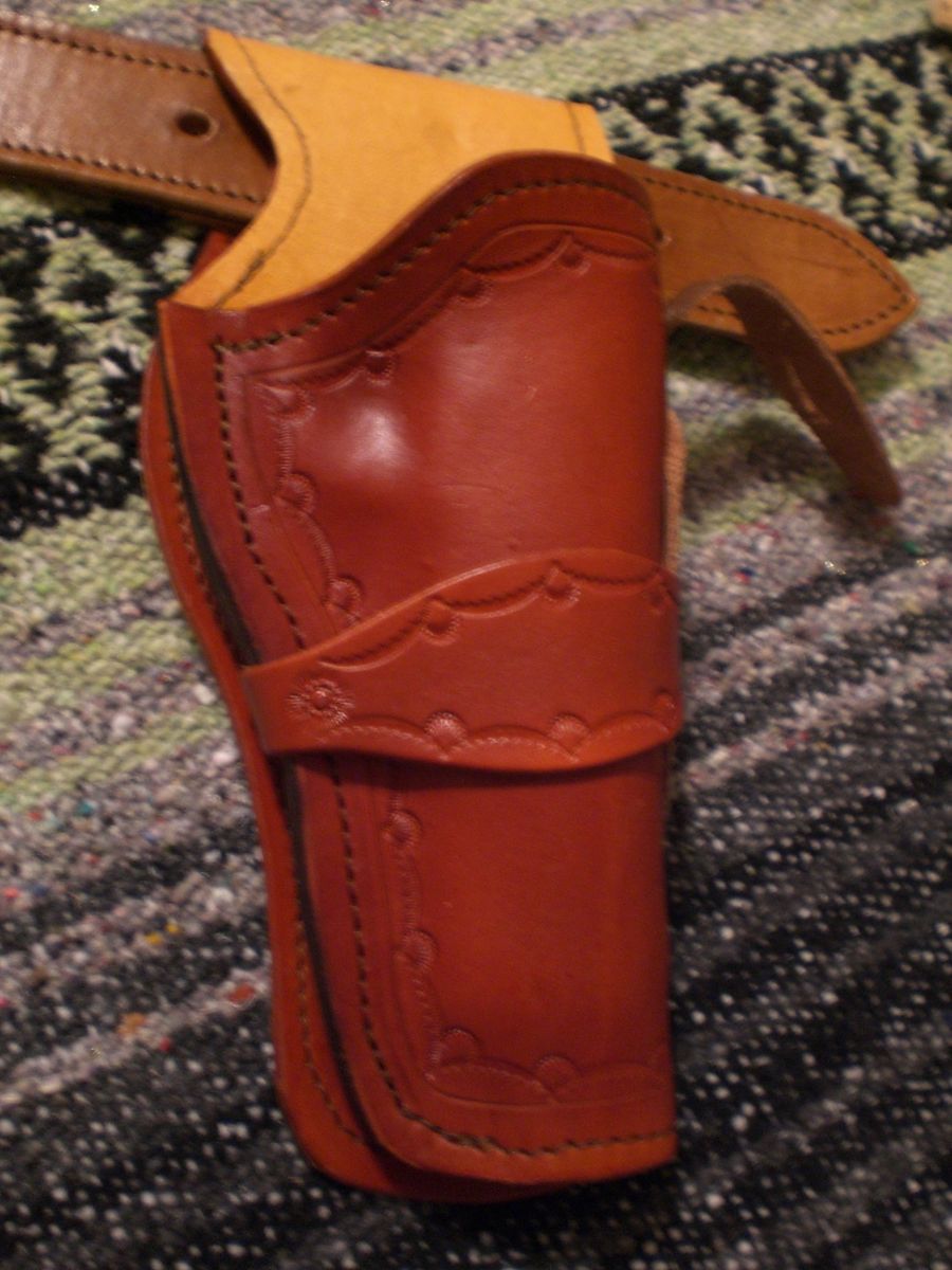 Sass Leather 1911 Holster Tan re Enactors CAS