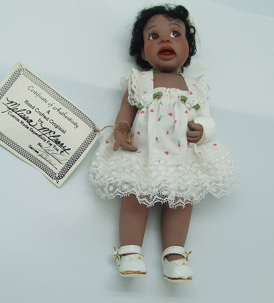 Melissa McCrory 11 Tina Broken Arm Porcelain Doll OOAK Made for Tina