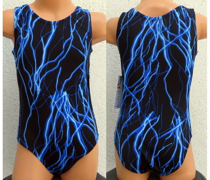 Lightning Blue Gymnastics Leotard