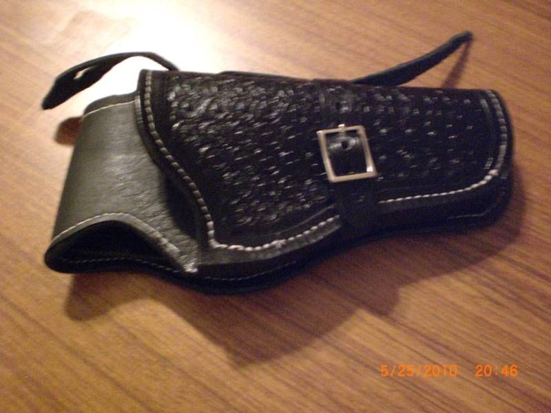 Sass Leather 1911 Holster Black re Enactors CAS