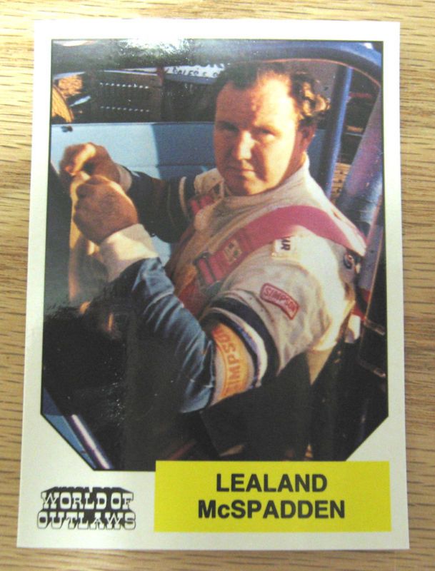 1989 World of Outlaws Lealand McSpadden Sprint Car Driver Card Tempe