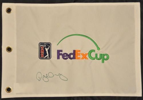 Rory McIlroy Signed PGA Tour Logo FedEx Cup Golf Flag