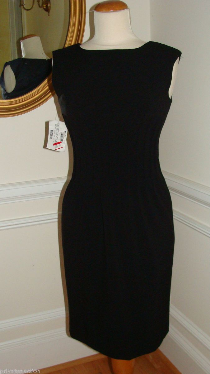 Calvin Klein Classic Audrey Hepburn Black Cocktail Dress Size 2 128 00