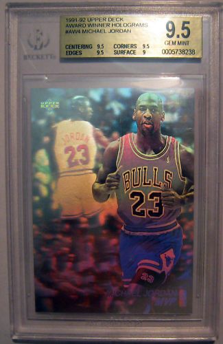 1991 92 Upper Deck Holograms Michael Jordan 9 5 AW4 BGS