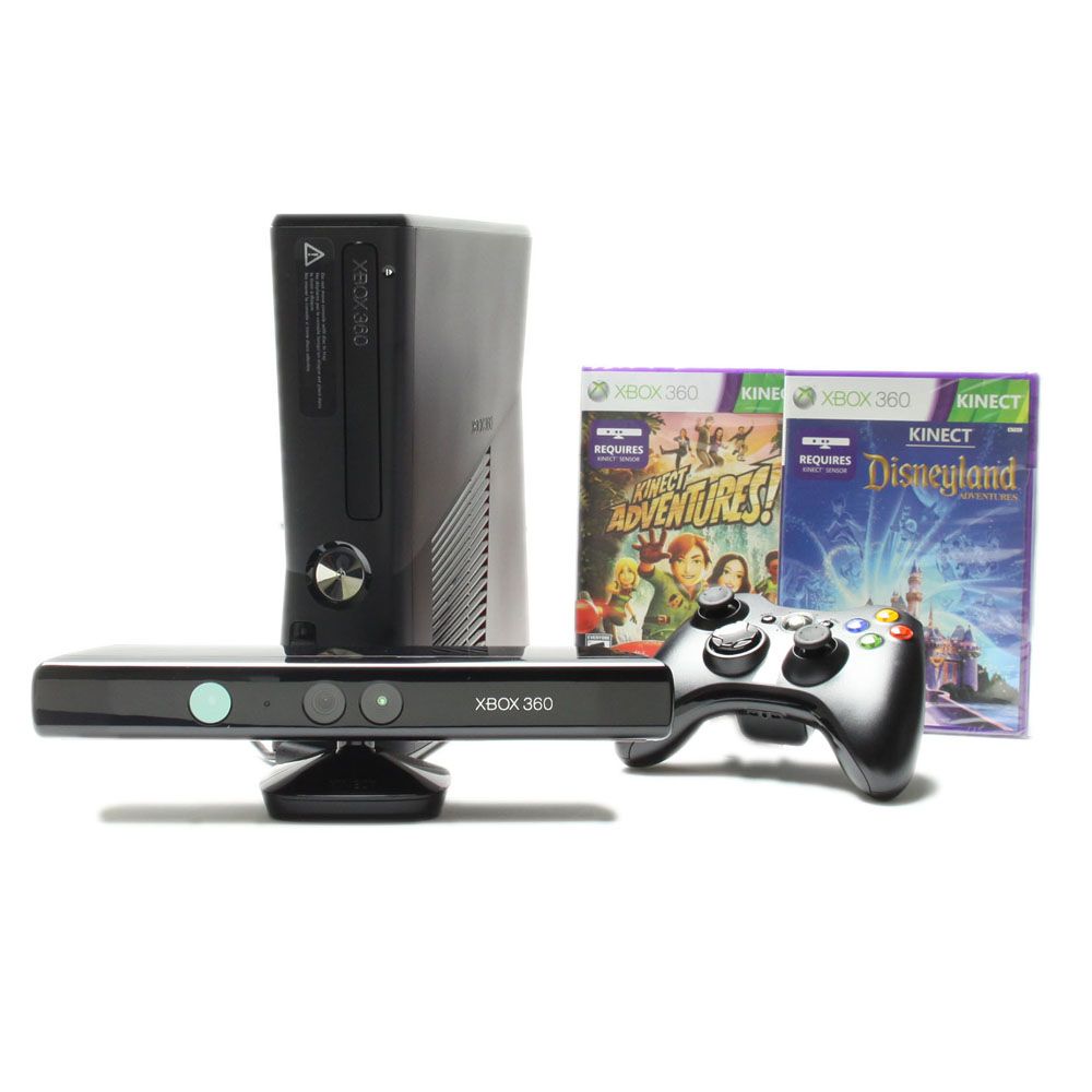 Microsoft Xbox 360 s Kinect Adventure Disneyland Adventure 4 GB Black