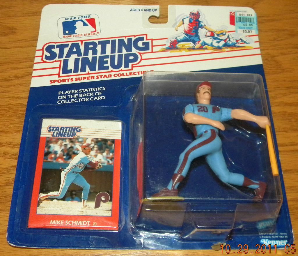 Mike Schmidt Philadelphia Phillies Starting Lineup 1988 New SLU Figure