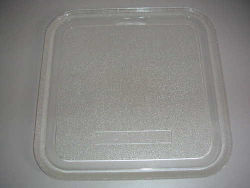 Microwave Perfect Square Glass Plate Tray 11 x 11 Inch