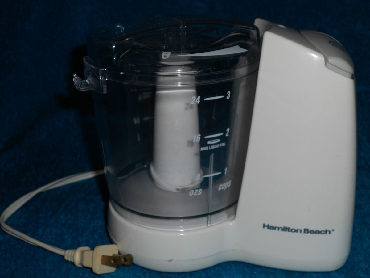 Hamilton Beach 3 Cup Mini Food Processor Chopper 72600