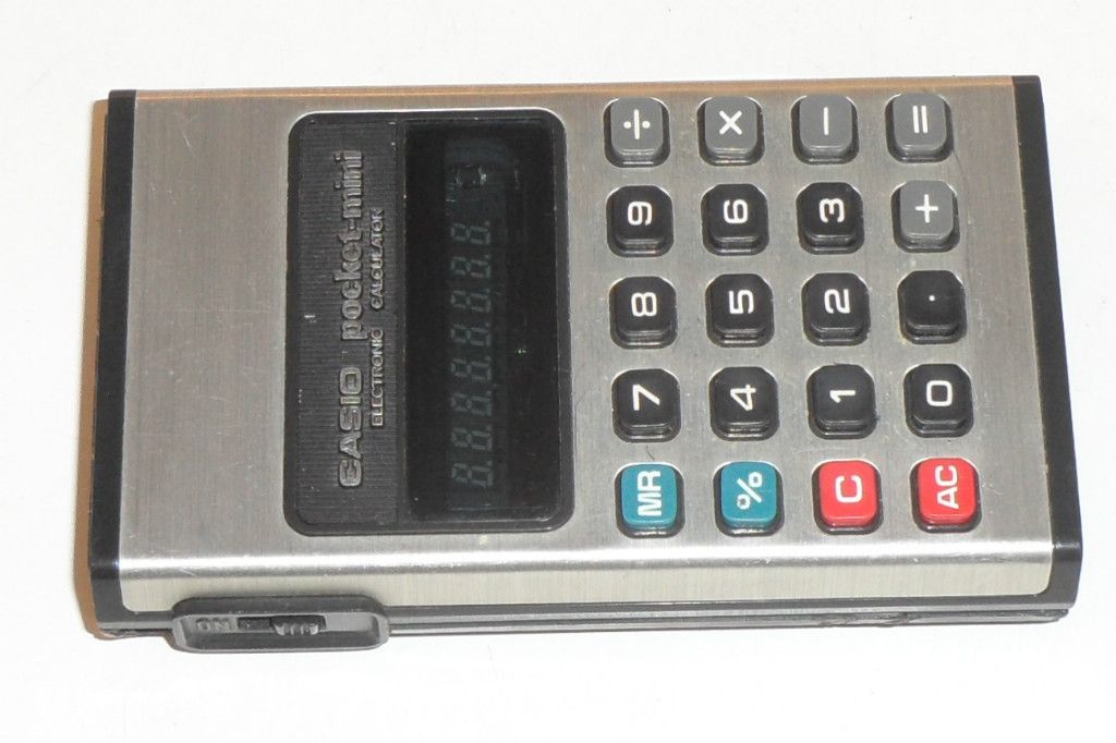 Vintage Casio Pocket Mini Electronic Calculator