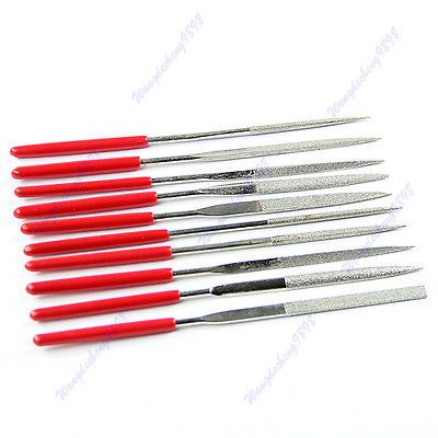 10 pcs 140mm Needle Files Jeweler Diamond Carving Craft Tool Metal