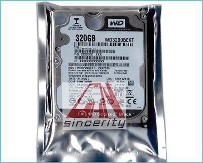  2.5 SATA WD 320GB,7200rpm, WD3200BEKT 16M Hard Drive for